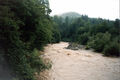 Пістинька, прибула вода. Водопадів взагалі не видно.